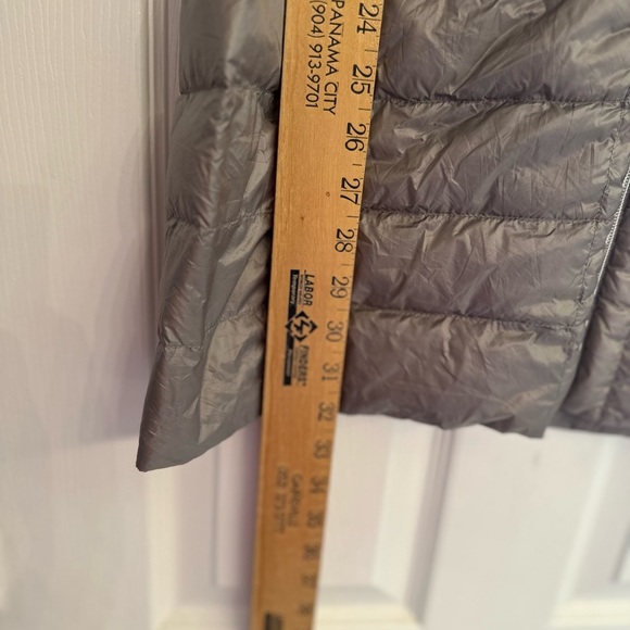 Quilted Puffer Coat Parka Down Jacket Hooded Winter Adjustable Lightweight Sz M - Picture 4 of 7